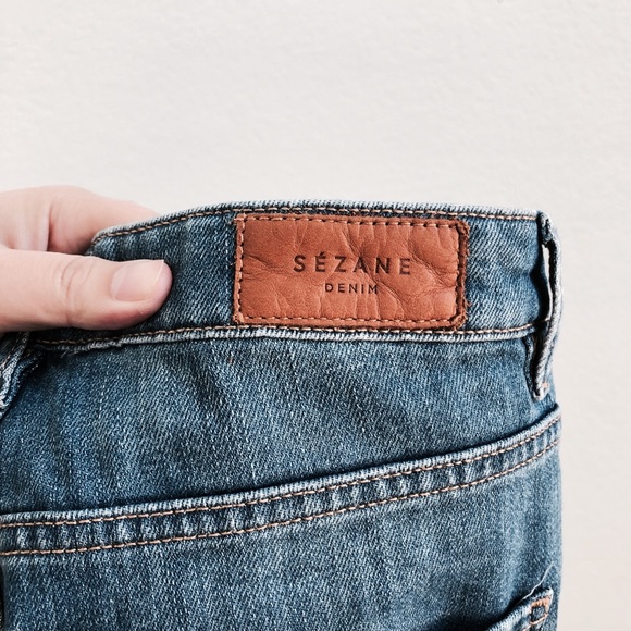 Sézane 1958 The Mom Jeans in Mid-Blue - Picture 8 of 8